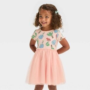 Disney Princess Pink Tulle‎ Dress with Princess Print. Size 2T NWT J10